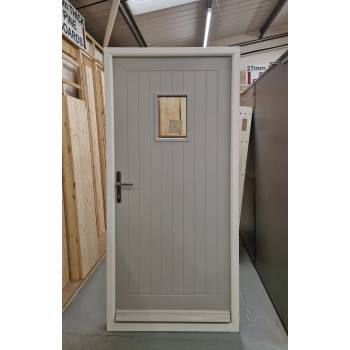 Hardwood Sapele Door and Frame 990x2100mm SR03